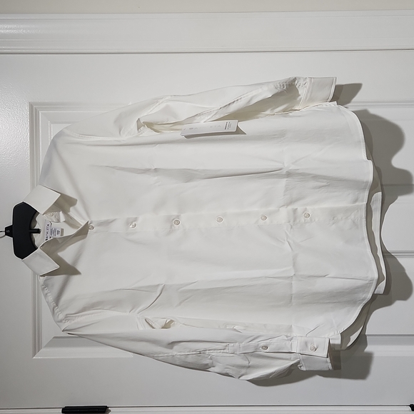 ATHLETA OVERSIZED WHITE POPLIN TOP BUTTON DOWN SHIRT NEW WITH TAGS XXS - Picture 8 of 13